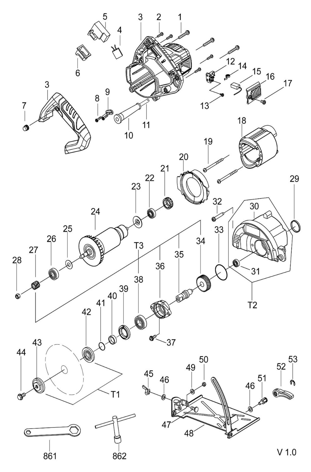 DZE03-125 MARBLE CUTTER