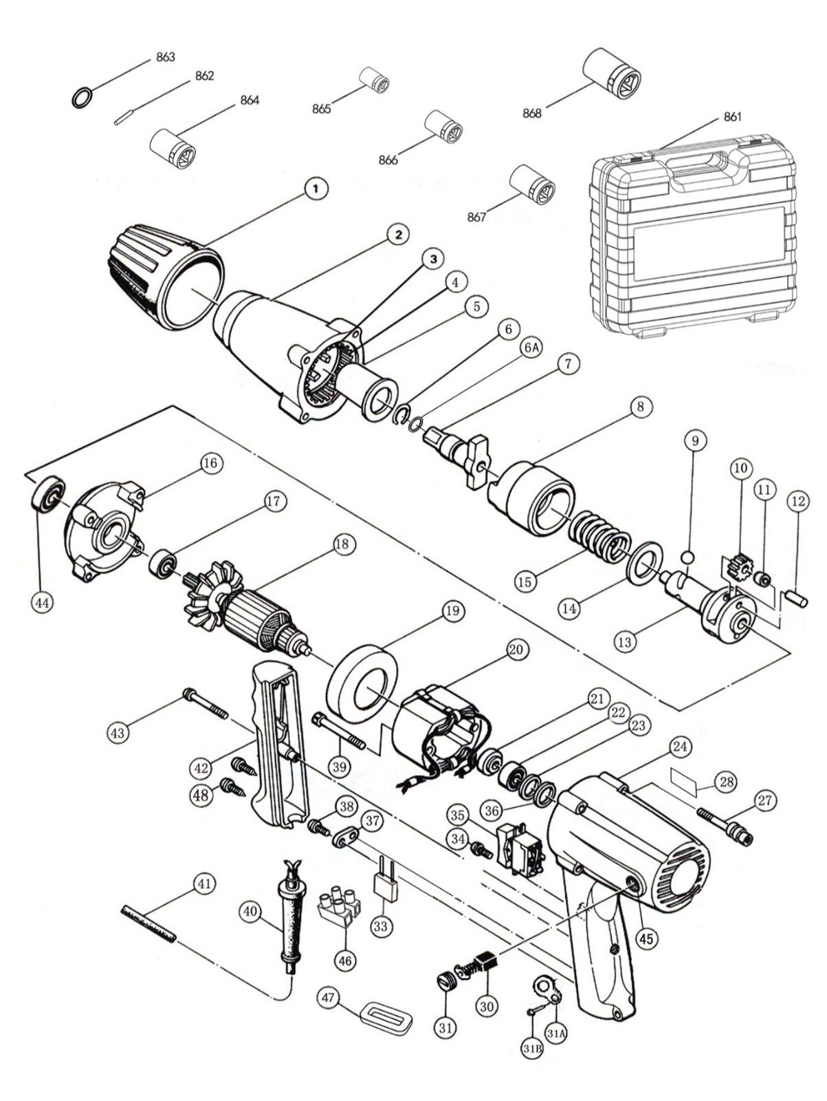 DPB20C ELECTRIC WRENCH