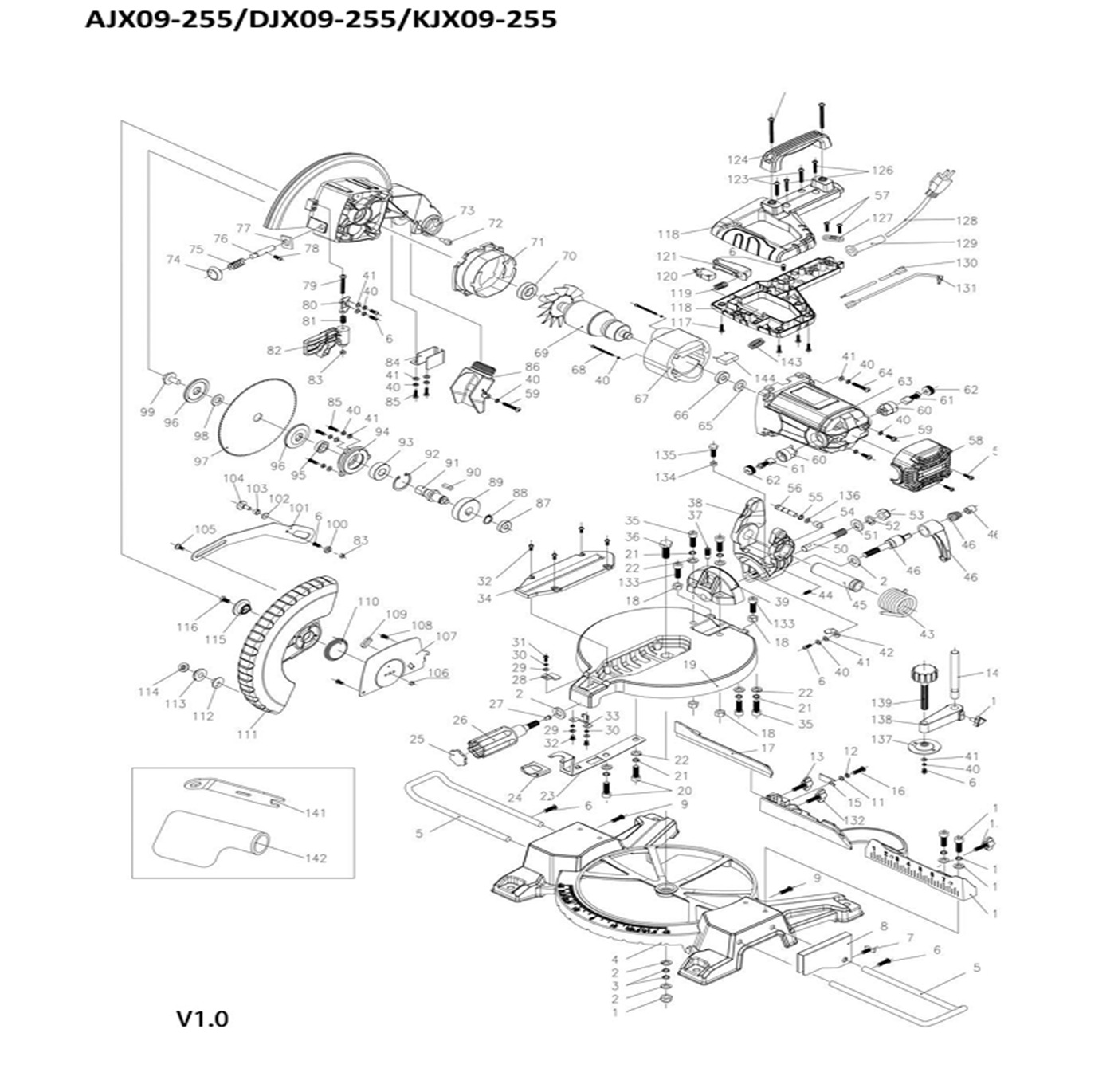 DJX09-255 ELECTRIC MITERSAW