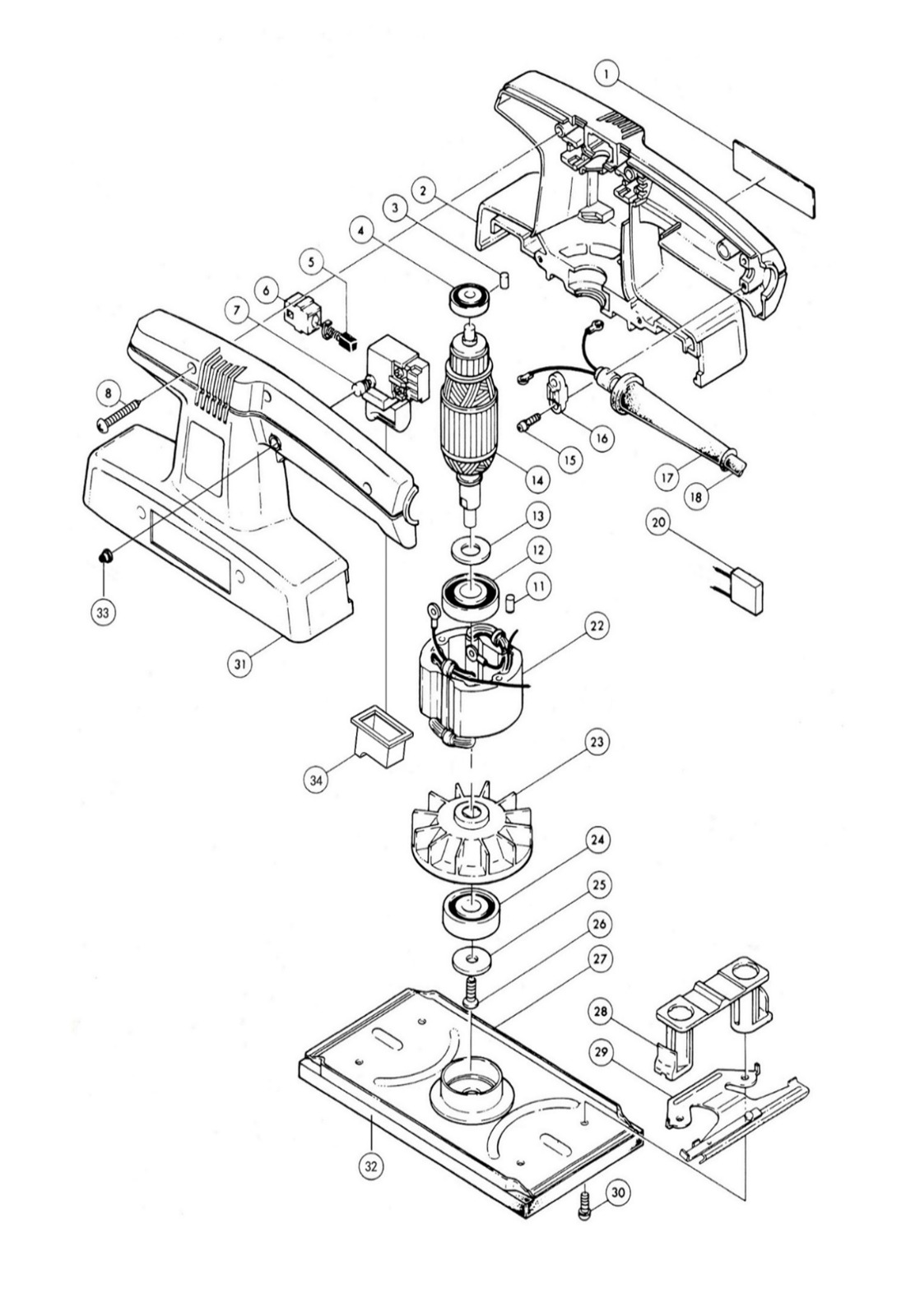 DSB185 ORBITAL SANDER