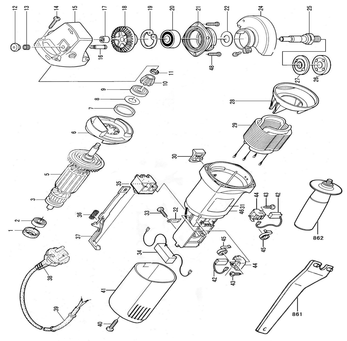 DSM 03-100A ANGLE GRINDER