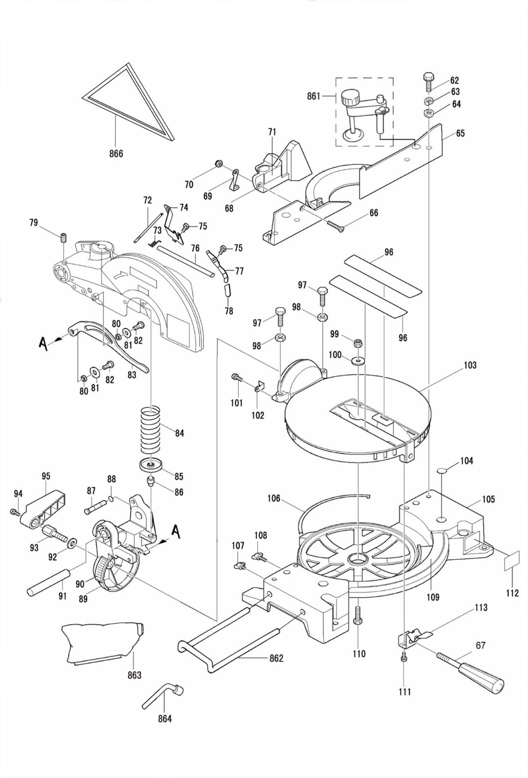 DJX255 part 1 ELECTRIC MITERSAW