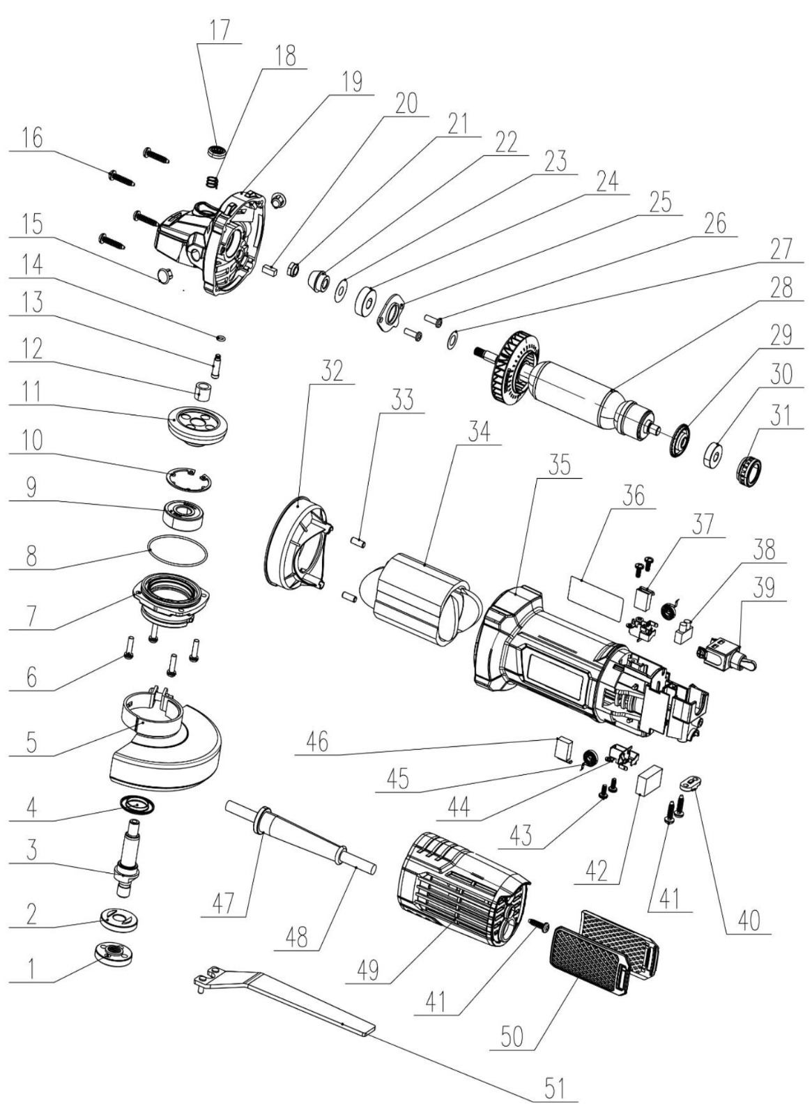 DSM 17-100 ANGLE GRINDER