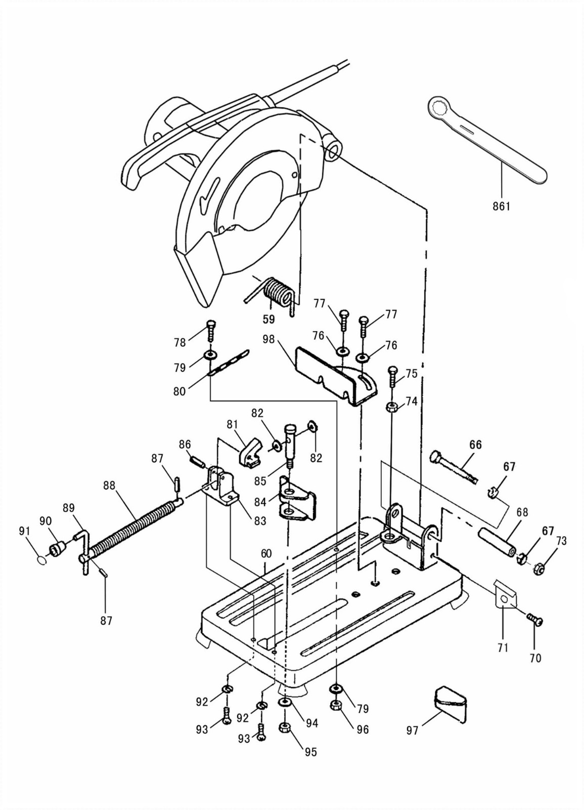 DJG02-355 part 1 ELECTRIC CUT-OFF MACHINE