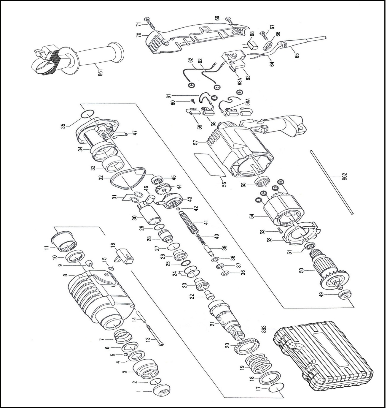 DZC02-20 ELECTRIC ROTARY HAMMER