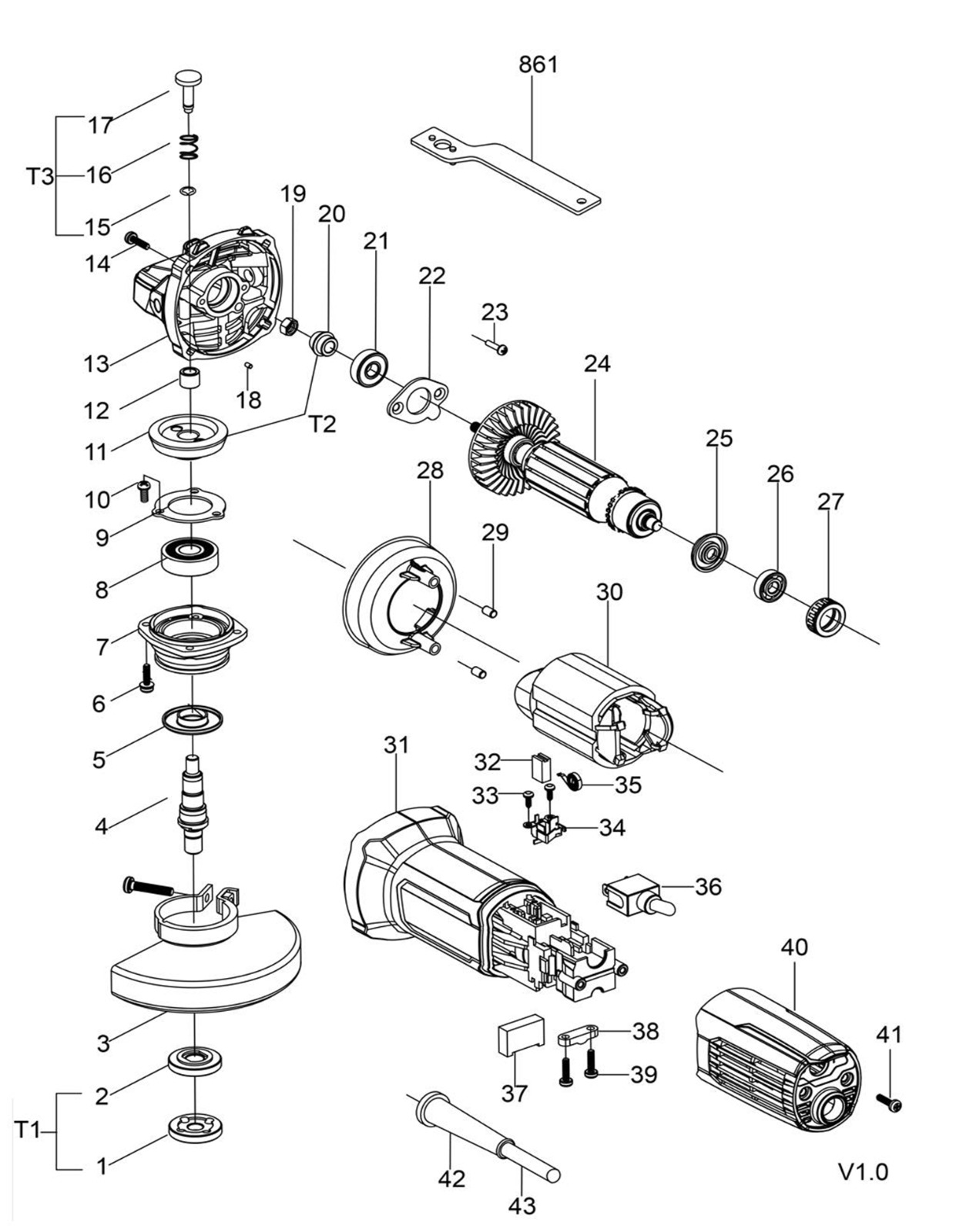 DSM21-100B ANGLE GRINDER