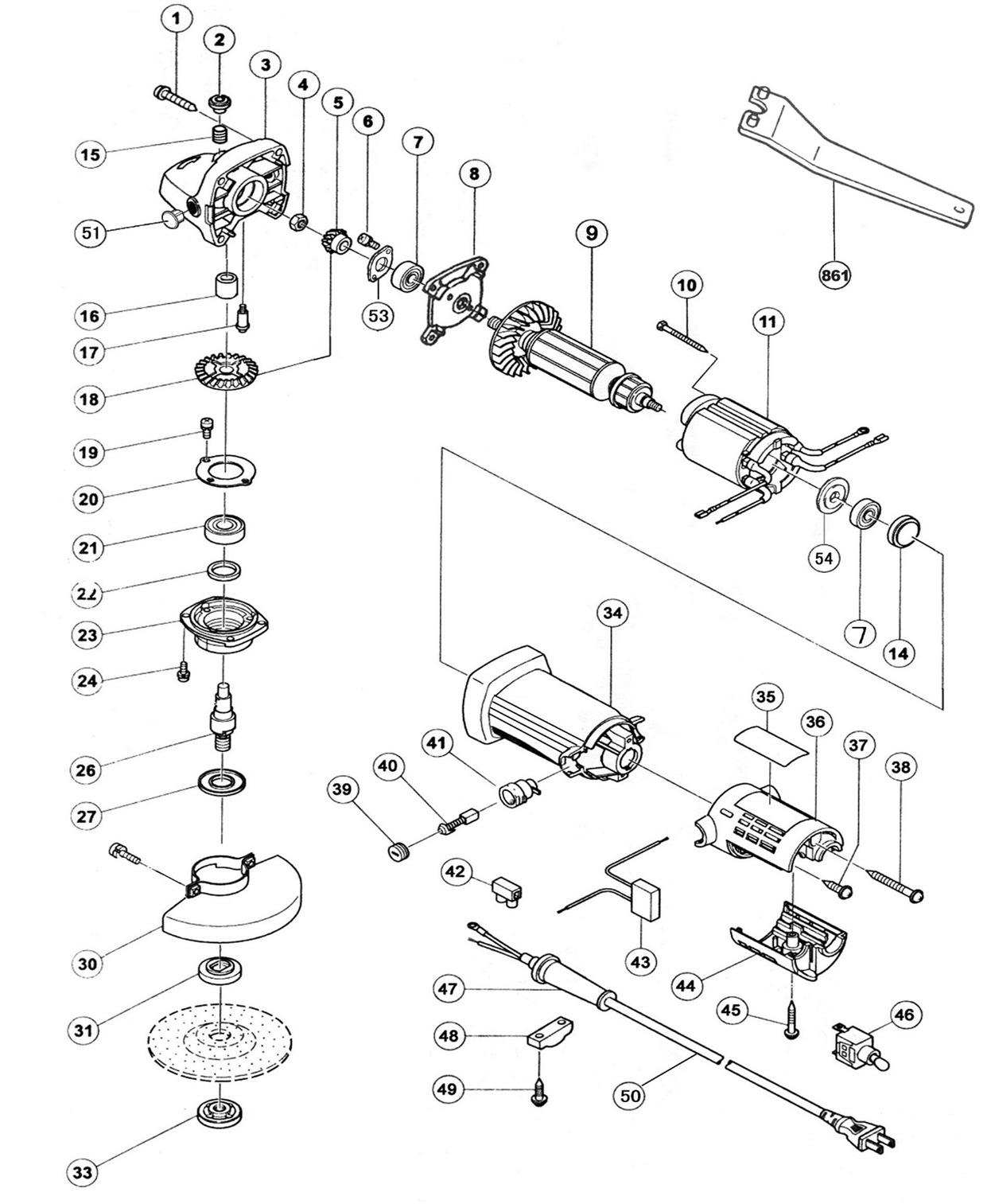 DSM 04-100B ANGLE GRINDER