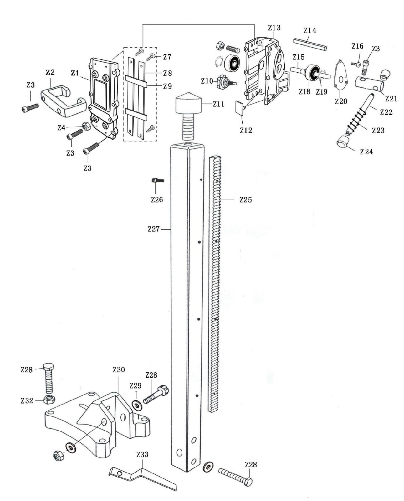 DZZ02-200S PART2 DIAMOND DRILL WITH WATER SOURCE