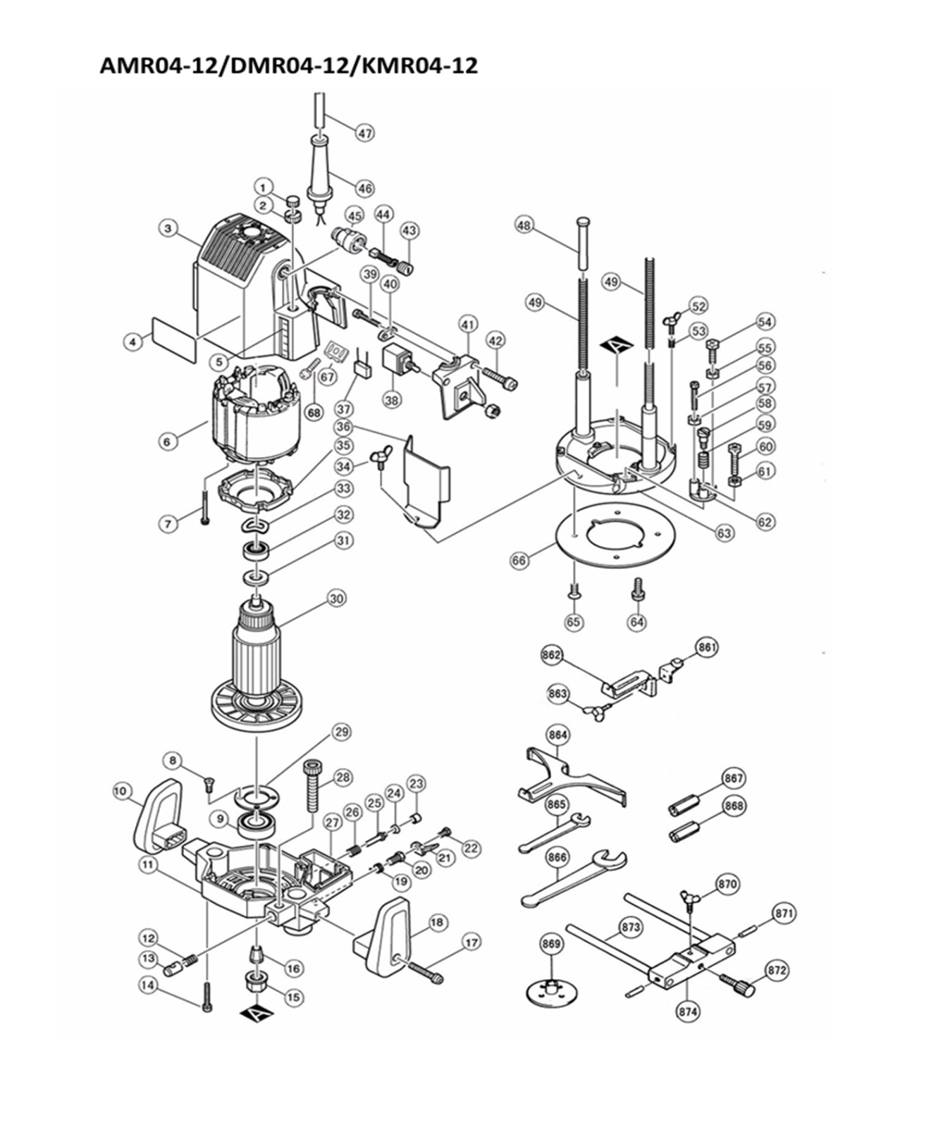 DMR04-12 WOOD ROUTER
